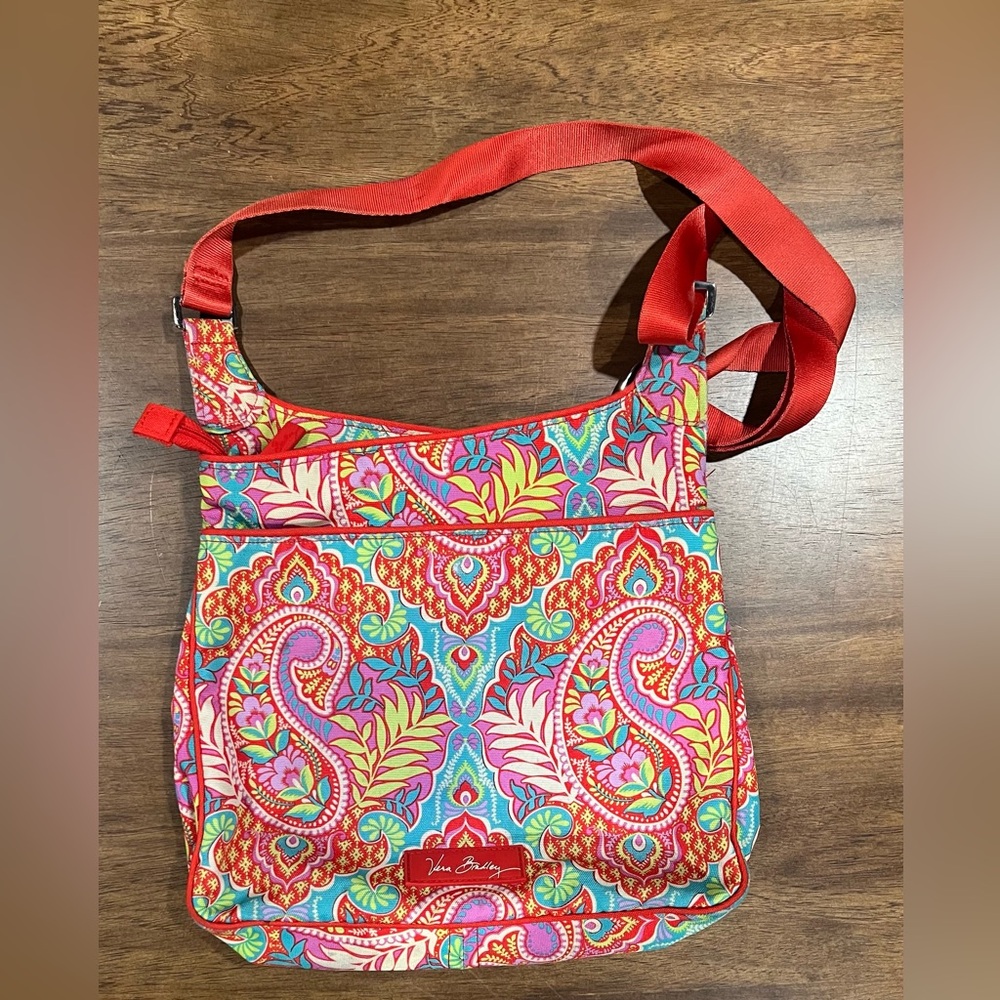 Vera Bradley Retired “Sun Valley” Vibrant Paisley Crossbody Bag